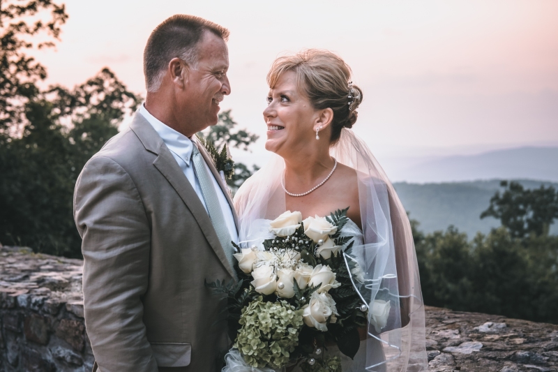 Becky and Barry's Draper overlook wedding