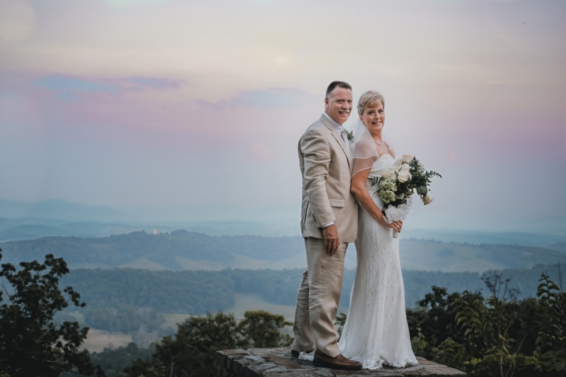Becky and Barry's Draper overlook wedding
